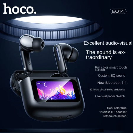 Căști Hoco TWS EQ14 cu Ecran Tactil: Control Intuitiv și Performanță Superioară [2]
