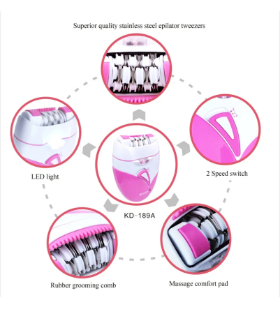 Epilator Electric Reîncărcabil | Neteziune Perfectă, Fără Durere [2]