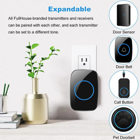 Sonerie Wireless Premium - 60 Melodii & 300m Rază de Acoperire [4]