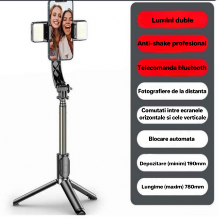 Tripod Stabilizator Q08 - Cadre Perfecte în Mișcare! [7]