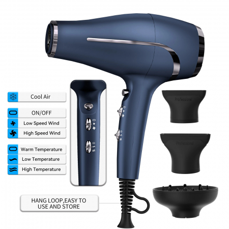 Uscător de Păr Profesional 2100W – Performanță de Salon în Casă! [4]