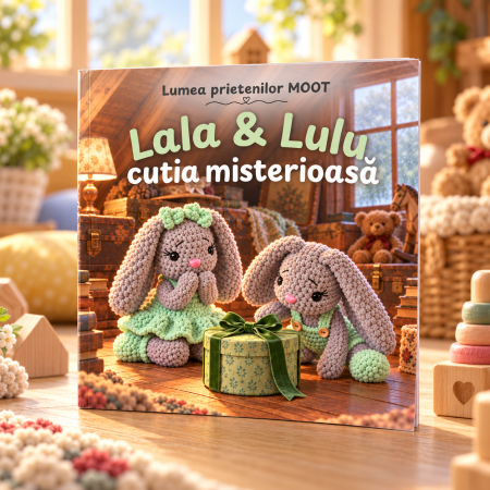 Cărți de povești - Carte de povești „Lala și Lulu și cutia misterioasă” – Lumea prietenilor MOOT, 20 × 20 cm