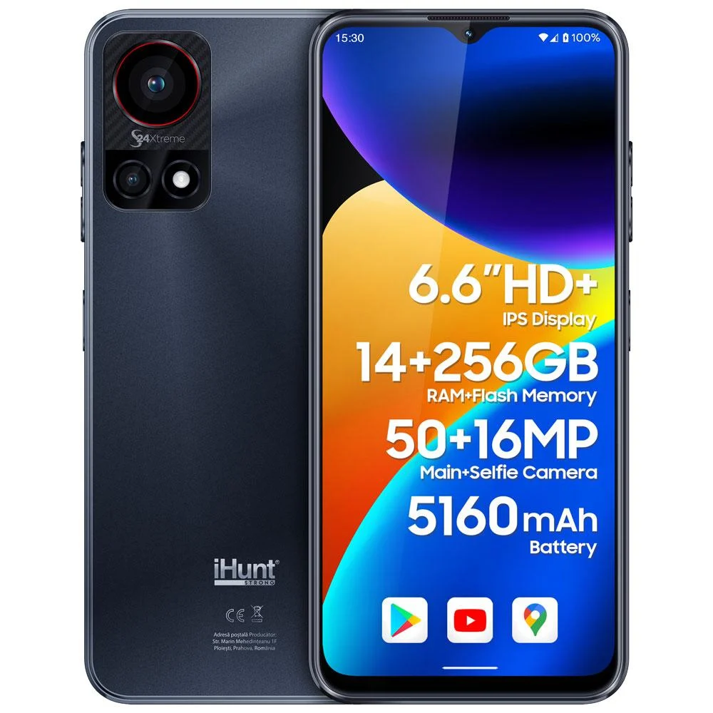Telefon iHunt TITAN S24 XTREME 256GB, Camera 50mpx, 14gb ram Black / iHunt S24 Xtreme black [1]