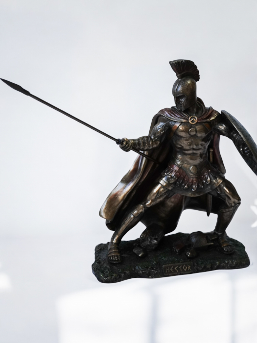 Ahile și Hector - Statui din bronz și rășină [15]