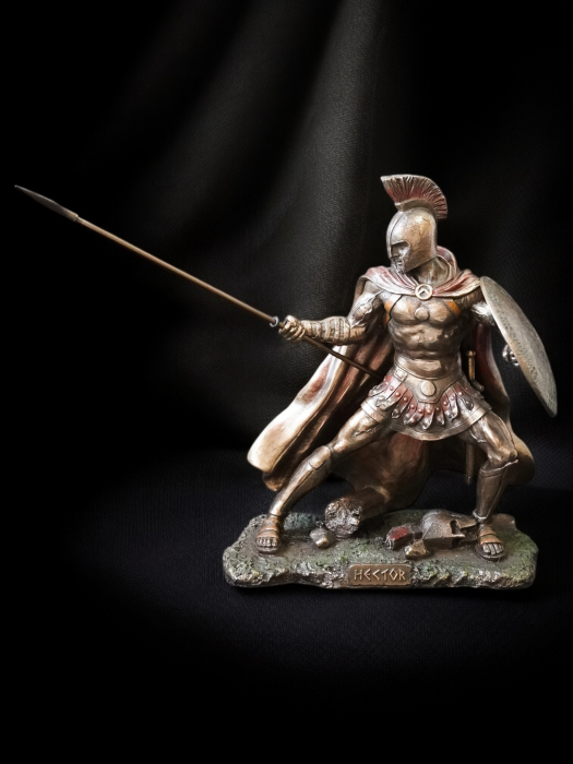 Ahile și Hector - Statui din bronz și rășină [13]