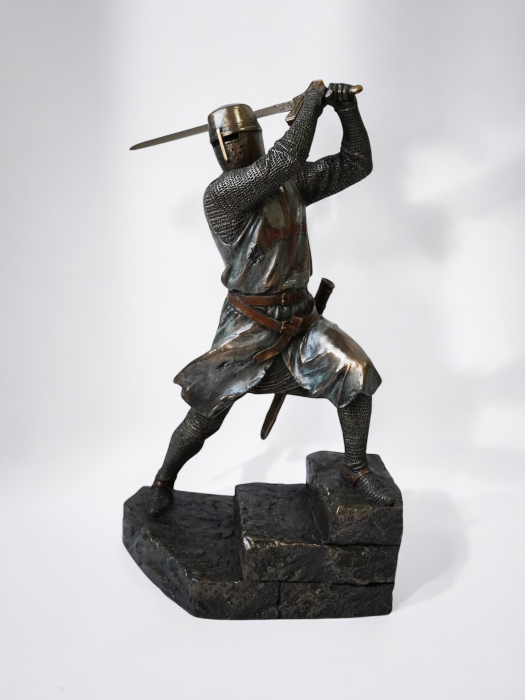 Cavaler templier - Statuie premium din bronz și rășină [5]