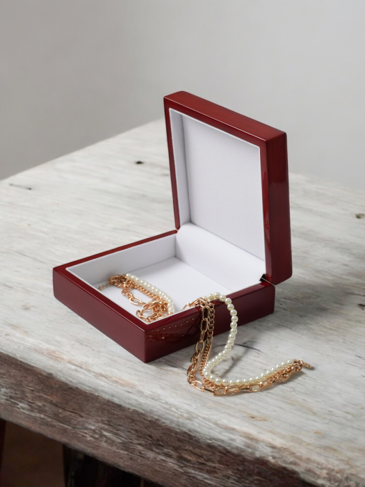 Copacul vietii - cutie premium de bijuterii din lemn de cireș lăcuit [4]