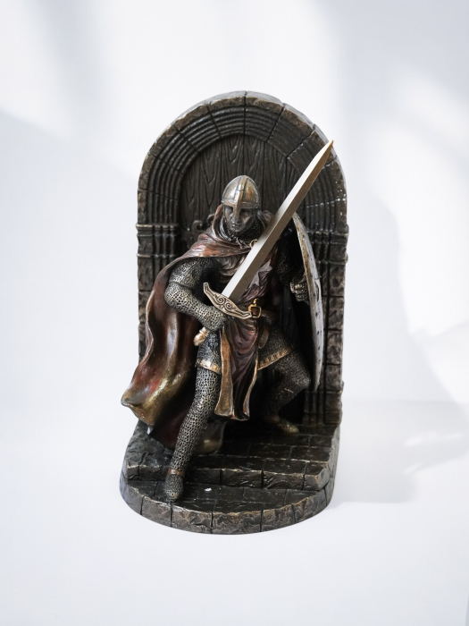 Cruciat maltez - Statuie premium din bronz și rășină/ Suport de cărți [5]