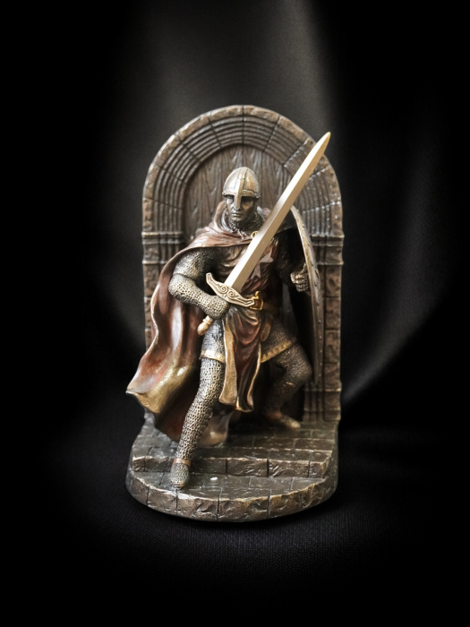 Cruciat maltez - Statuie premium din bronz și rășină/ Suport de cărți [2]