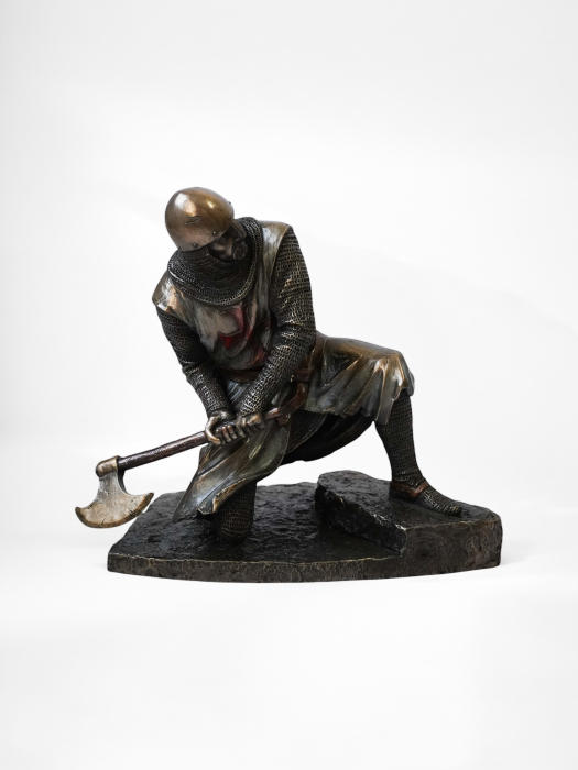 Cruciat maltez - Statuie premium din bronz și rășină [6]