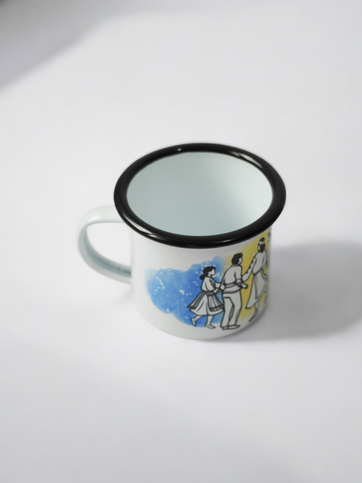 Hora - cană emailată dans tradițional românesc [2]