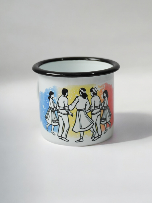 Hora - cană emailată dans tradițional românesc [1]