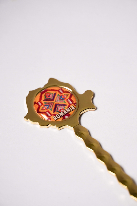 Linguriță decorativă „România” - Motiv tradițional românesc [2]