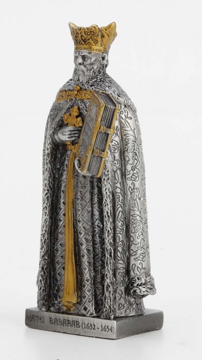 Matei Basarab -  Statuetă din plumb sau rășină cu personaje istorice românești [4]