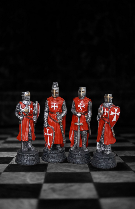 Set piese de șah premium - cavaleri templieri [4]