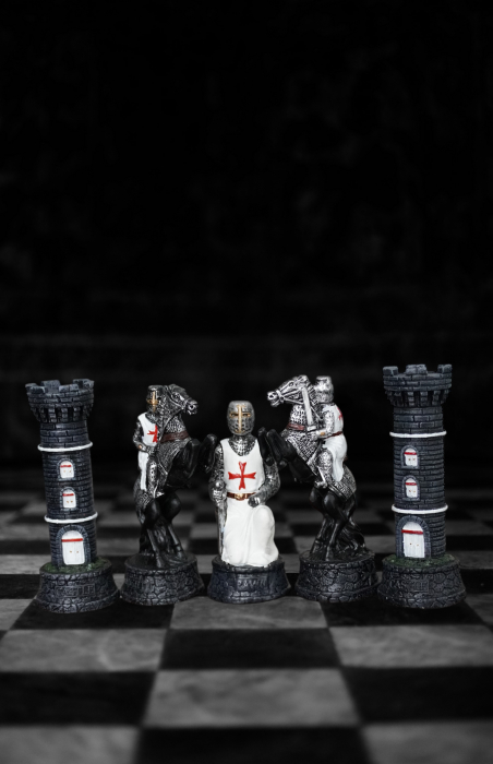 Set piese de șah premium - cavaleri templieri [3]