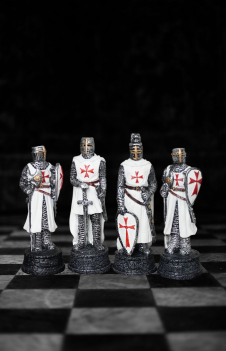 Set piese de șah premium - cavaleri templieri [2]