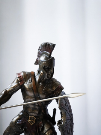 Ahile și Hector - Statui din bronz și rășină [9]