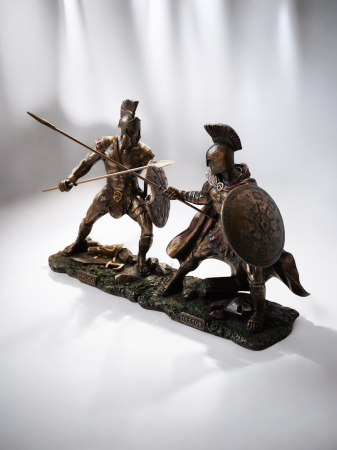 Ahile și Hector - Statui din bronz și rășină [2]