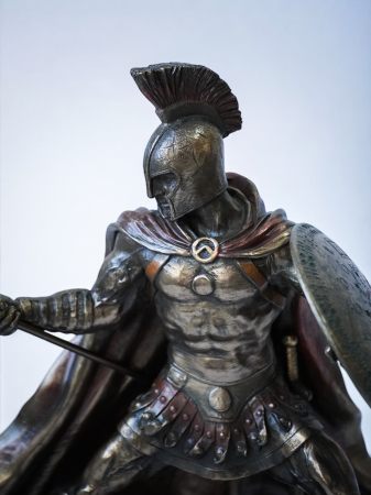 Ahile și Hector - Statui din bronz și rășină [13]