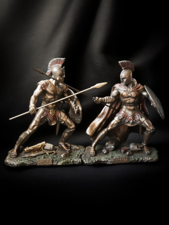 Ahile și Hector - Statui din bronz și rășină De colecționat - Ahile și Hector - Statui din bronz și rășină