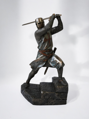Cavaler templier - Statuie premium din bronz și rășină [4]