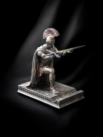 Centurion roman - Suport premium pentru stilou - Statuie din bronz și rășină De colecționat - Centurion roman - Suport premium pentru stilou - Statuie din bronz și rășină