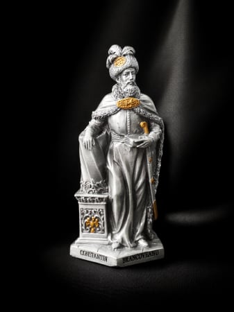 Constantin Brâncoveanu -  Statuetă din plumb sau rășină cu personaje istorice românești De colecționat - Constantin Brâncoveanu -  Statuetă din plumb sau rășină cu personaje istorice românești