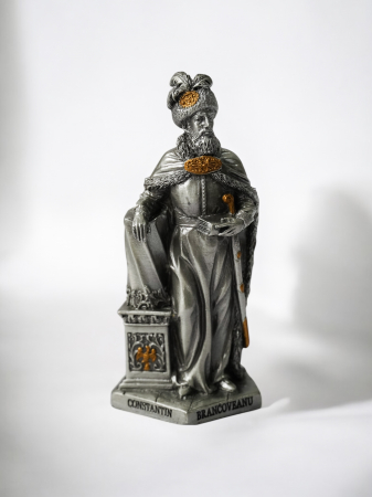 Constantin Brâncoveanu -  Statuetă din plumb sau rășină cu personaje istorice românești [1]