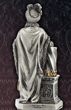 Constantin Brâncoveanu -  Statuetă din plumb sau rășină cu personaje istorice românești [3]