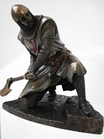 Cruciat maltez - Statuie premium din bronz și rășină [3]
