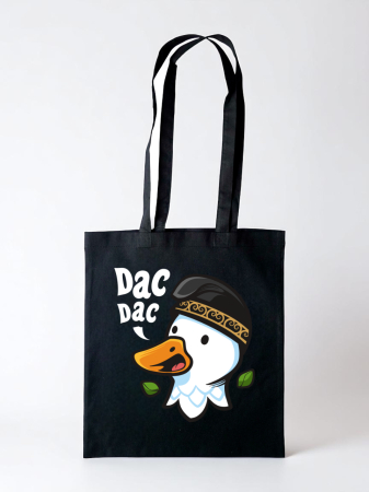 Sacoșe - Dac, Dac - Sacoșă neagră cu umor ancestral