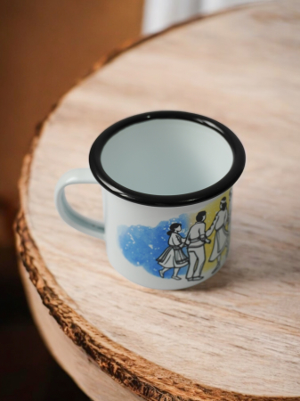 Hora - cană emailată dans tradițional românesc [2]