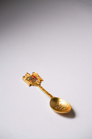 Linguriță decorativă „Stema României” - Simbol național gravat De colecționat - Linguriță decorativă „Stema României” - Simbol național gravat