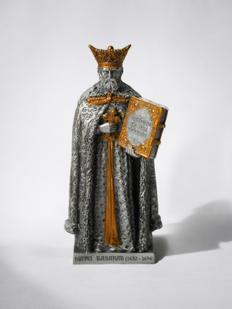 Matei Basarab -  Statuetă din plumb sau rășină cu personaje istorice românești [1]