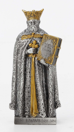 Matei Basarab -  Statuetă din plumb sau rășină cu personaje istorice românești [2]