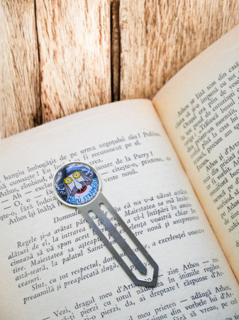 Semne de carte - Motive tradiționale - semn de carte din metal cu rășină