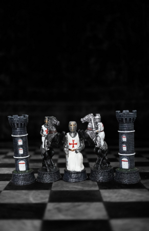 Set piese de șah premium - cavaleri templieri [2]
