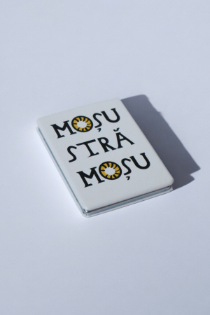 Strămoș - oglindă de poșetă cu motive tradiționale din Maramureș [4]