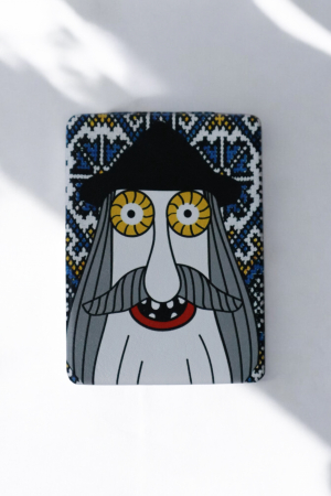 Strămoș - oglindă de poșetă cu motive tradiționale din Maramureș [3]