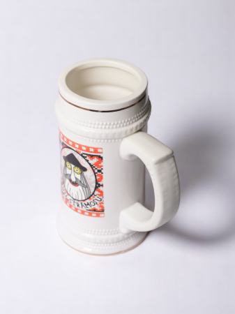 Strămoș roșu - halbă de bere cu motiv tradițional din Maramureș [3]