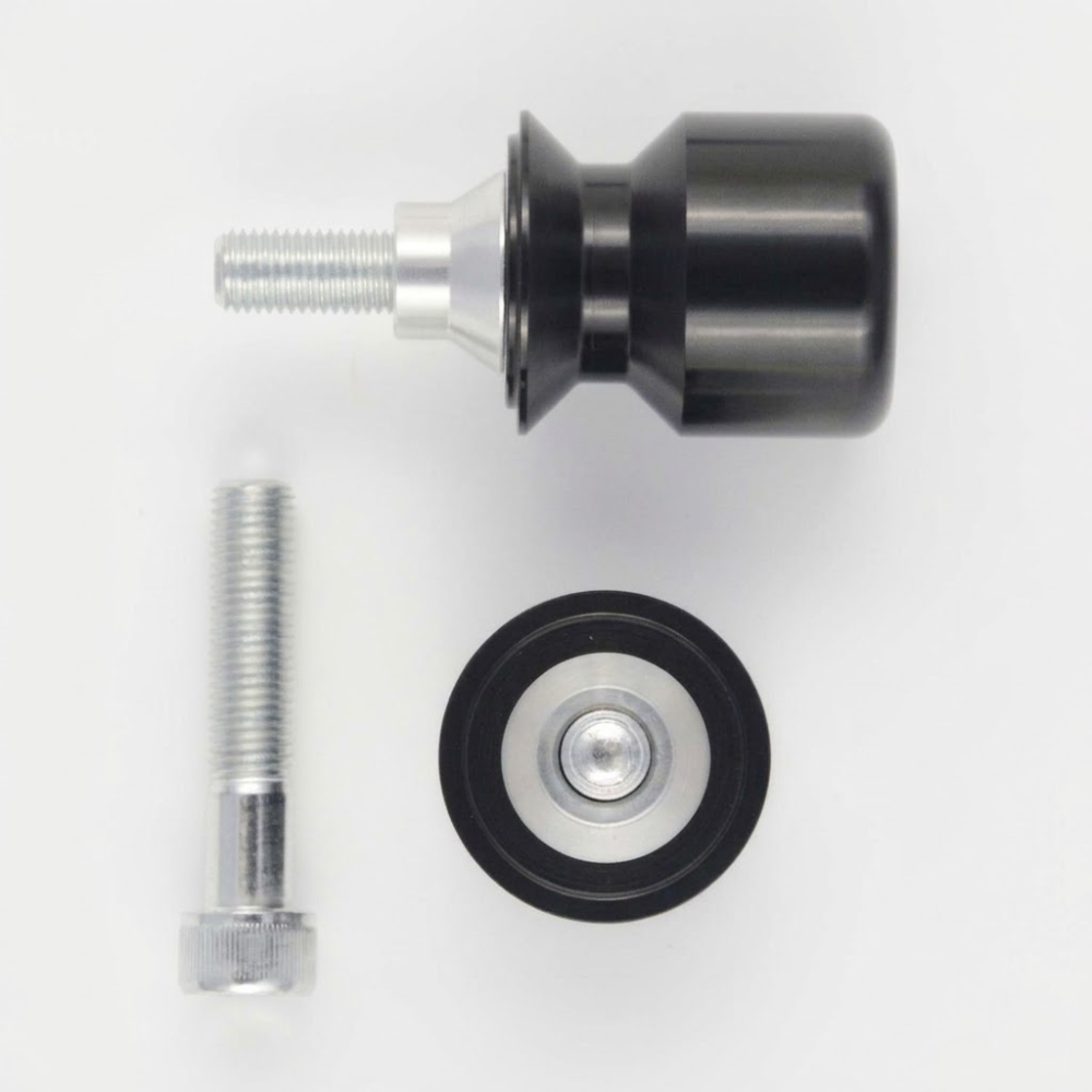 Set Bobițe / Diabolo Universal A-PRO pentru Stander Moto Spate, Aluminiu Negru [2]