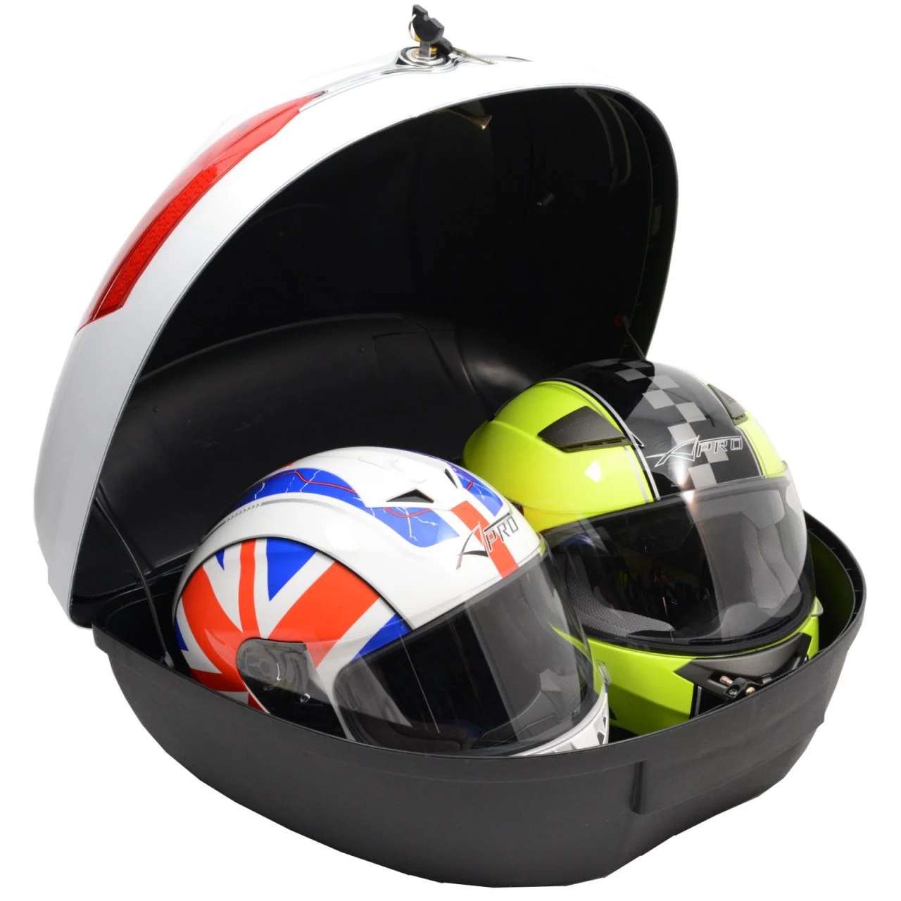Top case , Cutie bagaje moto  A-Pro TORONTO 48L Alb [4]