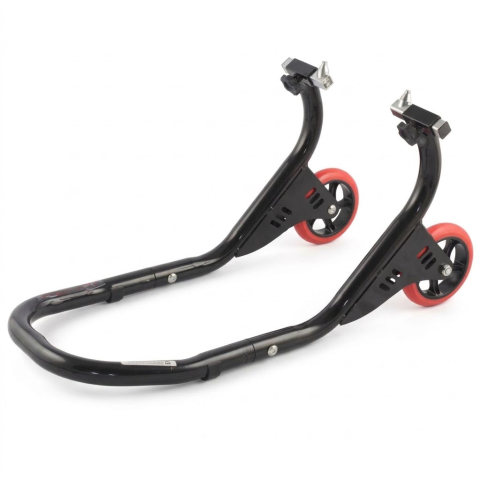 ACCESORII - Stander Moto Față Universal A-PRO cu Pini / Cone pentru Furcă, Negru