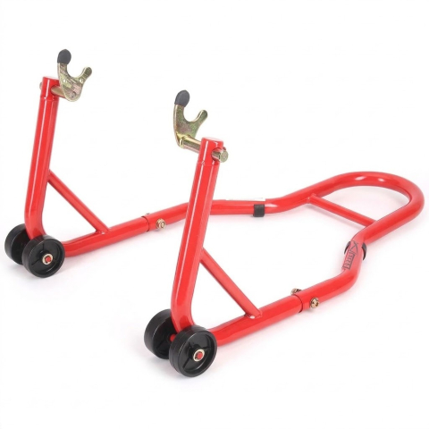ACCESORII - Stander Moto Spate Universal A-PRO cu Suporturi V -Roșu