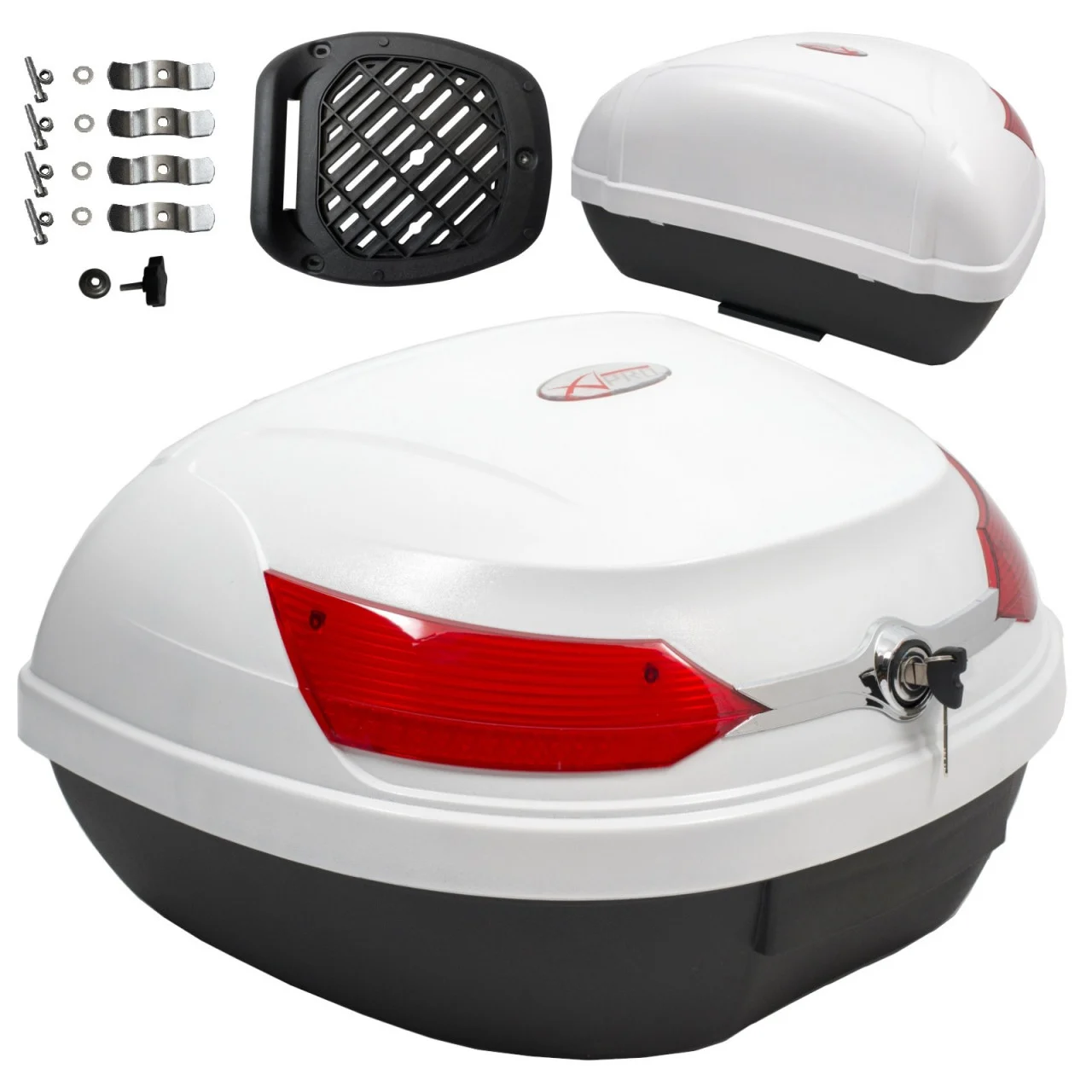 Top case , Cutie bagaje moto  A-Pro TORONTO 48L Alb [4]