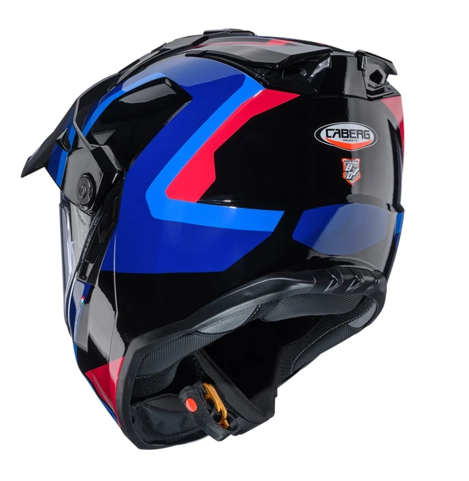 Casca adventure/off road Caberg model Tanami SV Scram O4 negru/albastru/rosu lucios Pinlock ready - lentila Pinlock inclusa [3]