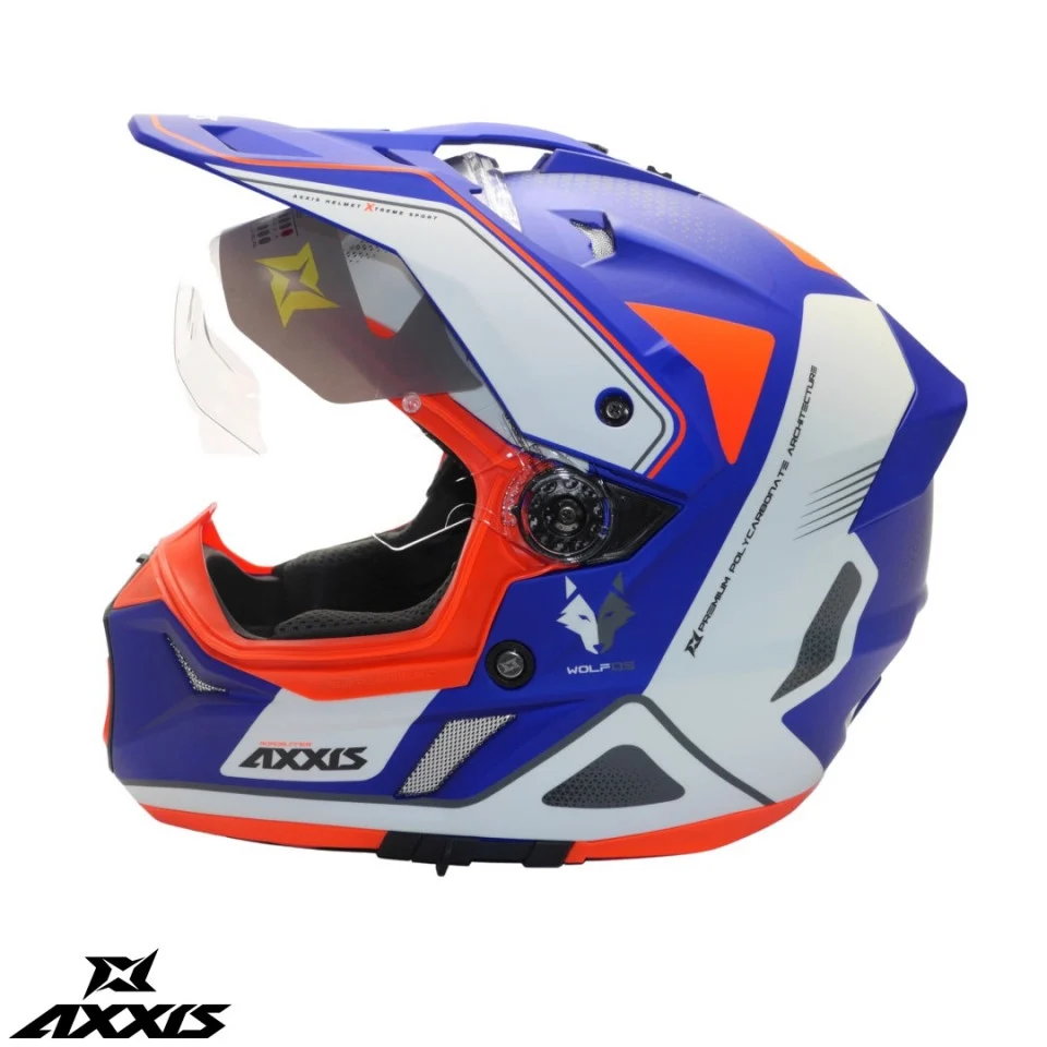 Casca adventure/touring/off road Axxis model Wolf DS Roadrunner C7 albastru lucios – tip viziera: MT-V-20 [5]