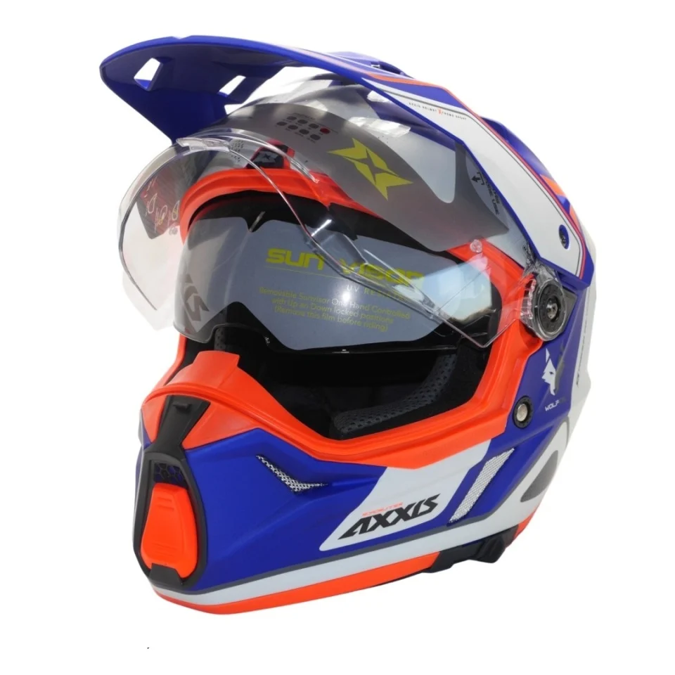 Casca adventure/touring/off road Axxis model Wolf DS Roadrunner C7 albastru lucios – tip viziera: MT-V-20 [2]