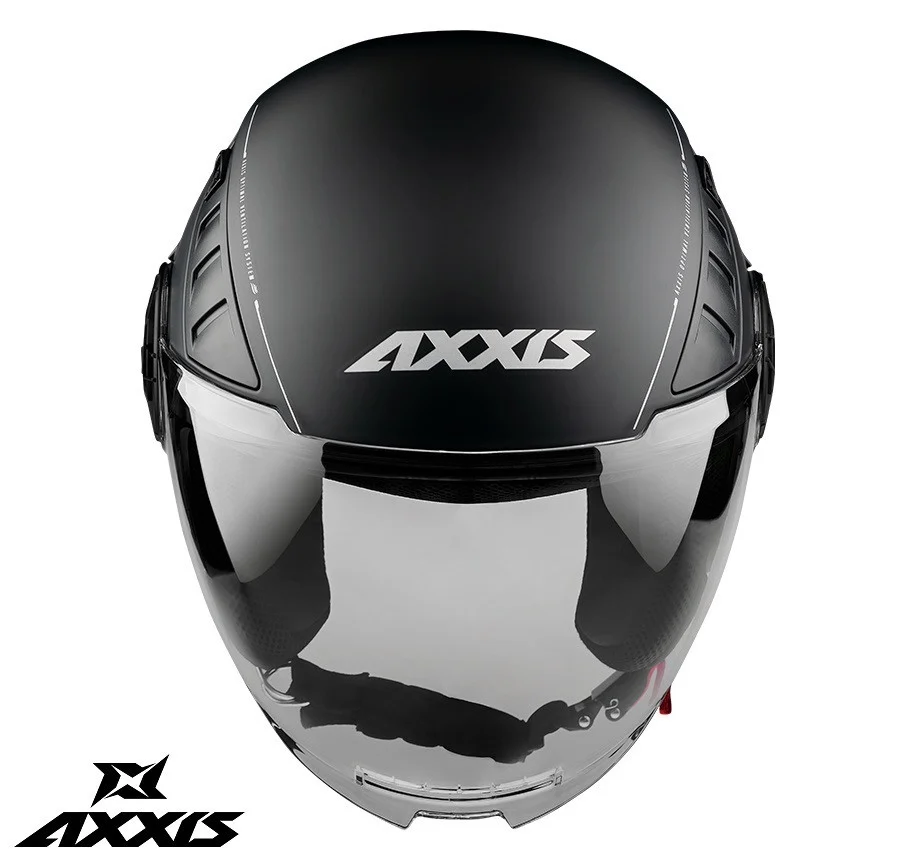 Casca Axxis model Metro S A1 negru mat (open face) - omologare noua ECE 22.06 - tip viziera: MT-V-26B [2]
